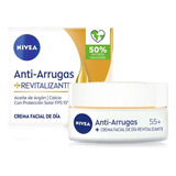 Crema Facial Antiarrugas Dia Revitalizante 55 Mas 50ml Nivea