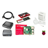 Argon One M.2 + Raspberry Pi4 4gb + Ssd M.2 256gb + Fonte