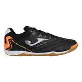 Tenis De Fútbol Joma Maxima 2301 Black Orange Indoor