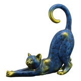 Resina Gato Estatuilla Animal Estatuas Gato Amante Regalos