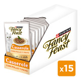 Pack X15 Alimento Fancy Feast Casserole Pollo Pavo 85g