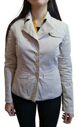 Chaqueta Premium Beige  Exelente Calidad Talla S Cod06