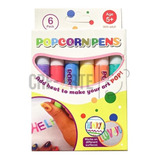 Plumones Efecto Palomitas Puffy Pens Tinta 3d 6 Piezas