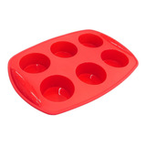 Forma Cupcake Silicone 6 Cavidades Petit Gateau Empada