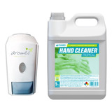 Combo Dispenser Plástico Blanco + Jabón Liquido Manzana 5lts