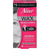 Nair Hair Remover Cera Ready-strips Para La Cara Y Bikini, 4