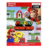 Gift Card Nintendo Switch Eshop Mario Vs. Donkey Kong R$ 250