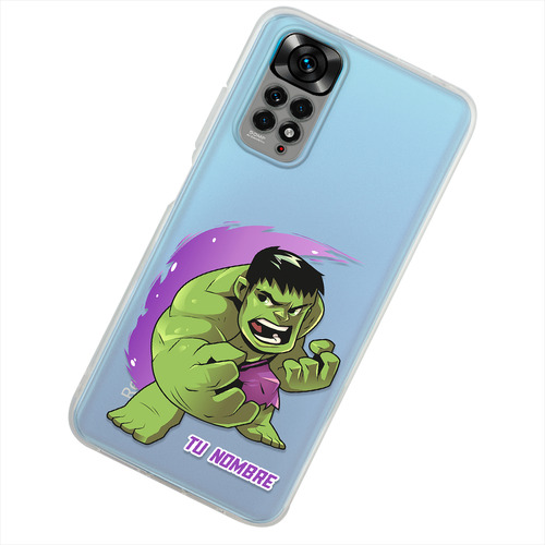 Funda Para Xiaomi Hulk Marvel Personalizada Con Tu Nombre