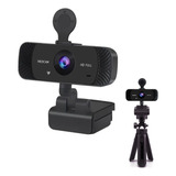 Webcam Camara Web Full Hd 1080p, 30fps Con Trípode Escala