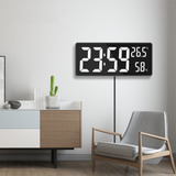 Reloj De Pared Digital Led, Pantalla De Dígitos Grandes, Ofi