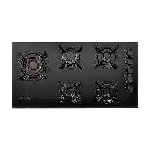 Cooktop 5 Bocas Brastemp Com Quadrichama E Acendimento Autom