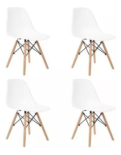 Set X4 Unidades De Sillas Eames