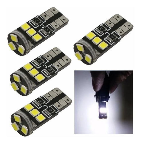 Lampara Led T10 Canbus 9smd 12v Super Brillante X2uni