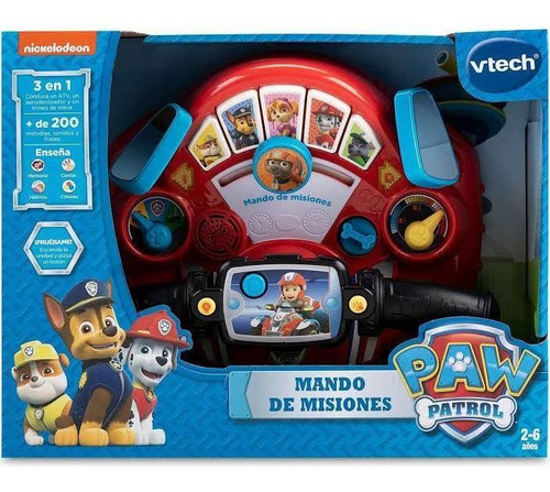 Paw Patrol Volante Interactivo Mando De Misiones Vtech 