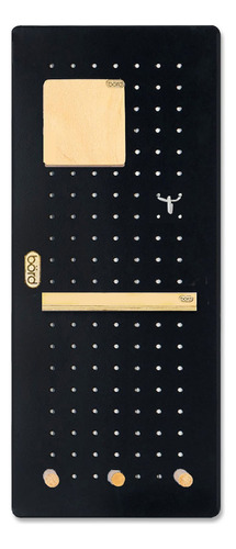 Panel Organizador Börd Chapa Negro Con Accesorios 25x58,5