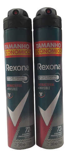 Kit C/15 Desodorante Rexona Antibacterial E Invisible 200ml