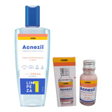 Kit Acnezil Acne Sabonete Facial Líquido + Secativo Bifásico