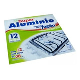 Pack 12 Lamina De Aluminio Protector Cocina Estufa Gas Color Plateado