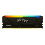 Kingston Fury Beast Black Rgb Ddr4, Memoria Gamer Para Pc,