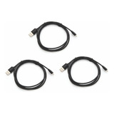 3 Cable Lightning Usb Compatible Para iPhone iPad 1.5 Metros