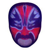 Máscara Led Con Bluetooth Rgb Para Fiesta De Halloween Q