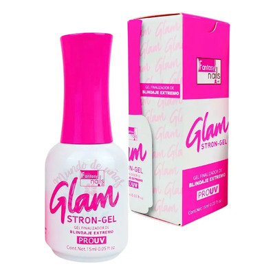 Gel Acabado Translúcido Glam Tapa Rosa 15mL Fantasy Nails UV LED | MercadoLibre