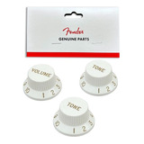 Set De Perillas Fender Para Stratocaster White