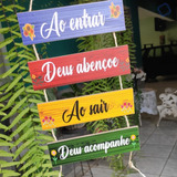 Plaquinha Decorativa Com Frases Motivacionais Para Pendurar