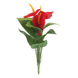 Fake Artificial Flowers Plastic Artificial Plants Fake Red