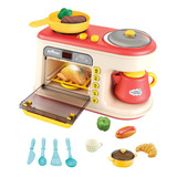 Juego De Cocina Con Microondas Para Niños, Utensilios De