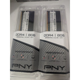 Memorria Para Pc Ddr4  16gb  (2 X 8gb C/u)  Pny  En Blister