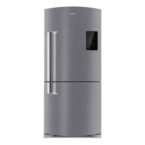 Heladera No Frost Whirlpool Wre85 Inox Con Freezer 588l