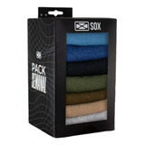 Pack De Medias Sox Algodon Soquetes Unisex Premium - Pack X7