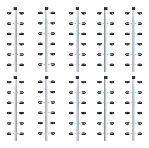 10pcs Haste Canto Cerca Elétrica Industrial 23x23 Aluminio