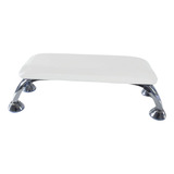 Soporte Ergonómico Para Manicura, Accesorio Blanco Y Plata