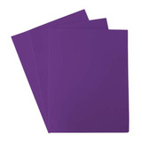 12 Pcs Papel Foami Fomi Pliego Morado