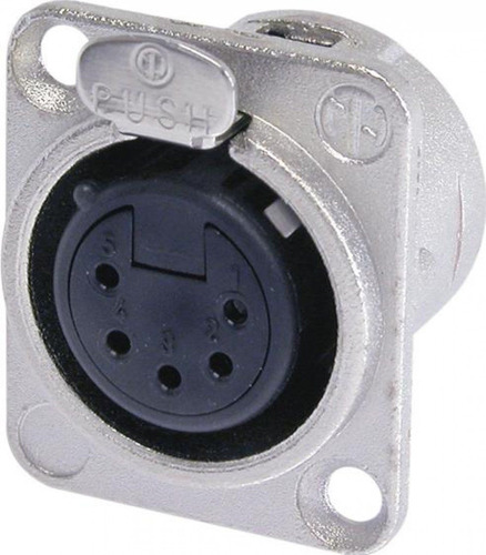 Conector Neutrik Xlr Hembra De 5 Polos Serie Dl Nc5fd-l-1