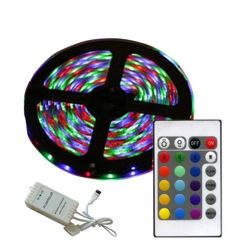 Tira De Luz Led Multicolor Mando A Distancia