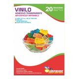 Vinilo Adhesivo Transparente  Waterproof A4/20h