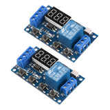 Foriot 2 Unids Temporizador Rele Dc 6-30v Programable Ciclo 