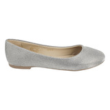 Zapato Flat Casual Plata Dama Stampa Tres Reyes