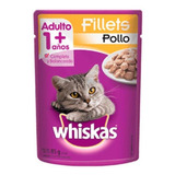 Whiskas 1+ Alimento Gatos Para Gato Adulto Todos Los Tamaños Sabor Pollo En Salsa En Sobre De 85gr