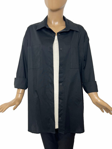 Maxi Camisa Oversized Elastizada Talles Grandes Especial
