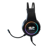 Auriculares Gamer Rgb Con Microfono Gamepro Usb 7.1 Color Negro