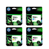 Kit C/4 Tintas Hp 954xl-3 (m/c/y) + 958xl-1 (b)