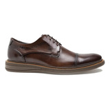 Sapato Derby Cap Toe Democrata Metropolitan Metropolitan Bay 273101 De  Couro Marrom Design Liso 43 Br Para Adultos - Masculino