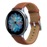 Correa Piel Con Costuras Luxury Para Galaxy Watch Active 2