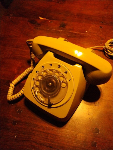 Teléfono Antiguo A Disco Como Nuevo