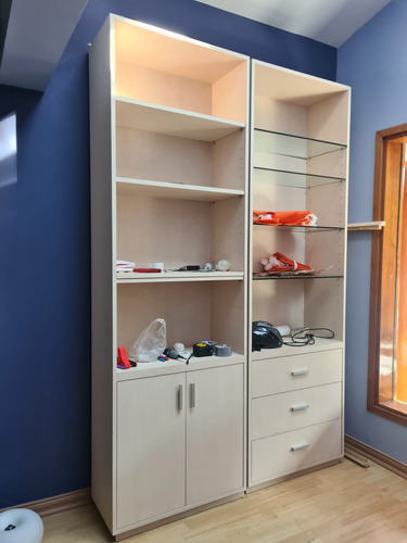 Mueble Biblioteca Crema Hecho A Medida