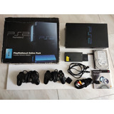 Consola Sony Playstation Ps2 Fat + 2 Control Original + Caja